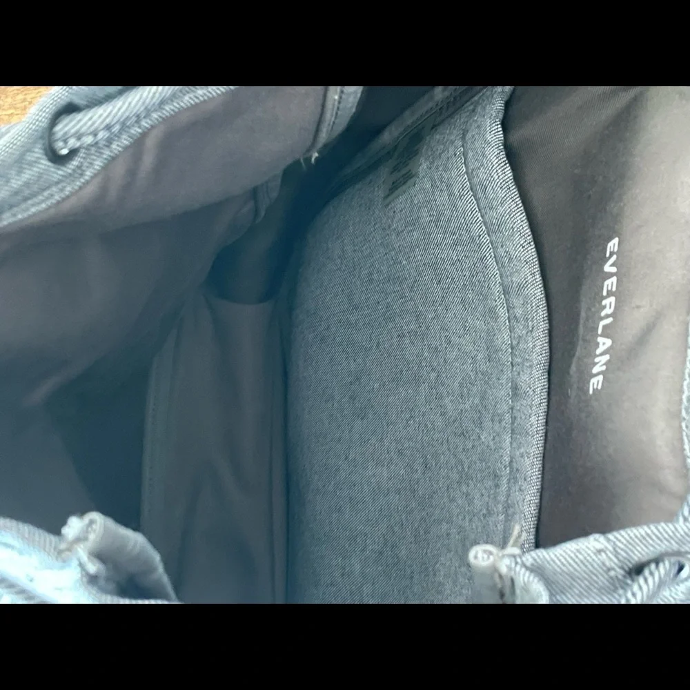 SOLD Everlane Modern Twill Single Snap Backpack Large - Reverse Denim - Picture 4 of 8